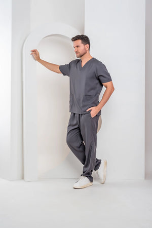 Scrub Masculino Andre- Chumbo