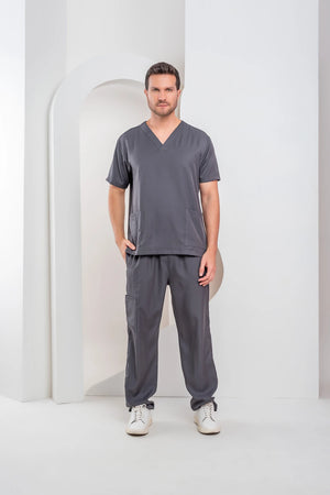 Scrub Masculino Andre- Chumbo