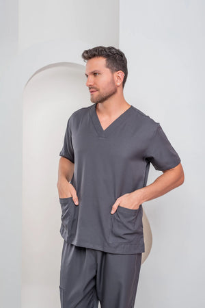 Scrub Masculino Andre- Chumbo