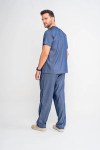 Scrub Masculino Felipe - Jeans Azul