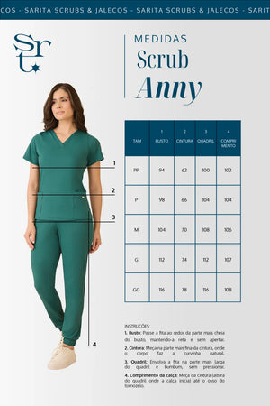 Scrub Feminino Anny - Chocolate