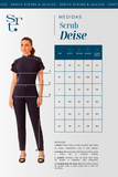 Tabela de medidas do scrub feminino Deise