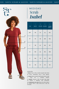 Scrub Feminino Isabel - Preto