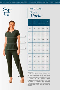 Scrub Feminino Maria - Branco