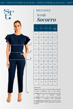 Tabela de medidas do scrub feminino Socorro