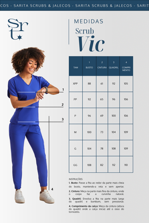 Scrub Feminino Vic - Caqui