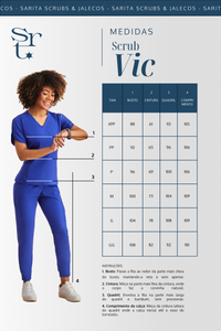 Scrub Feminino Vic - Cinza
