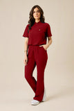 Scrub feminino Yara cor vinho - foto 2