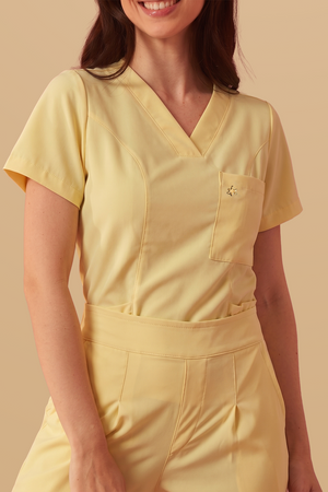 Scrub Feminino Clara - Amarelo
