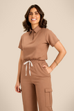 Scrub feminino Viviane cor avelã - foto 1