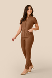 Scrub feminino Amanda cor chocolate - foto 1