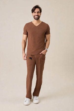 Scrub Masculino Luiz - Chocolate