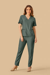 Scrub feminino Renata cor jeans verde - foto 2