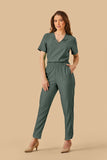 Scrub feminino Renata cor jeans verde - foto 1