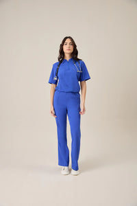 Scrub Feminino Yara - Azul Bic