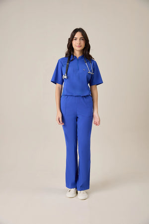 Scrub Feminino Yara - Azul Bic