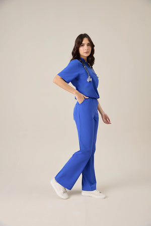 Scrub Feminino Yara - Azul Bic