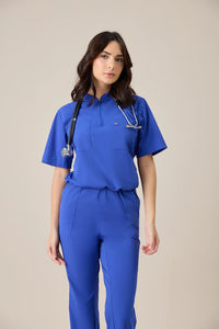 Scrub Feminino Yara - Azul Bic