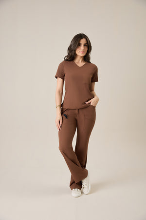 Scrub Feminino Beatriz - Chocolate
