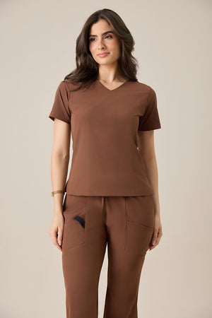 Scrub Feminino Beatriz - Chocolate
