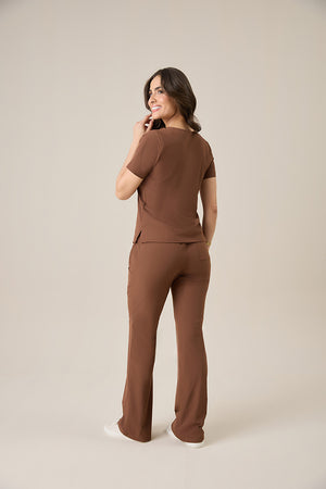 Scrub Feminino Beatriz - Chocolate