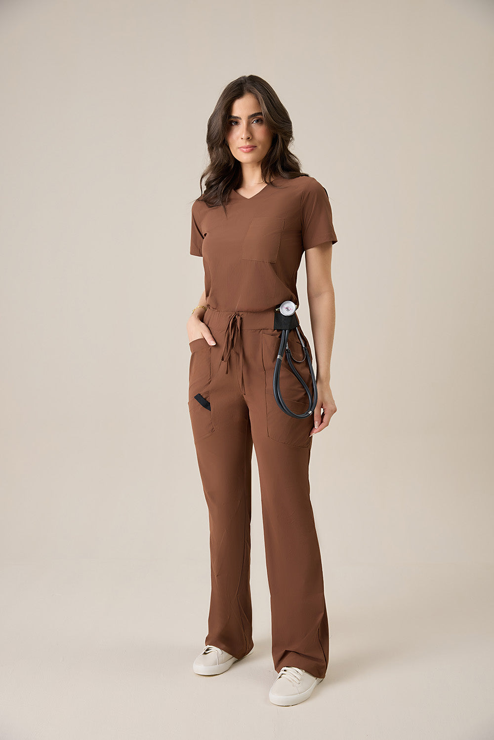 Scrub feminino Beatriz cor chocolate - foto 7
