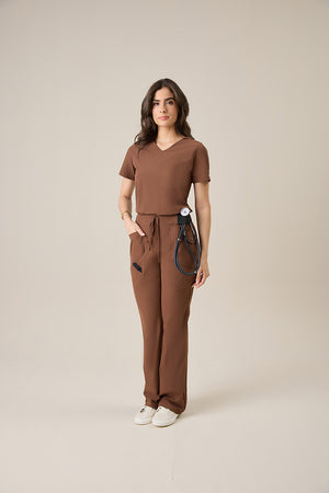 Scrub Feminino Beatriz - Chocolate