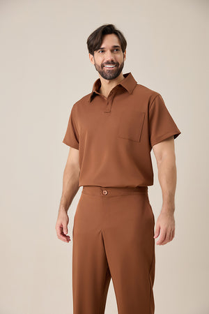 Scrub Masculino Elias - Chocolate