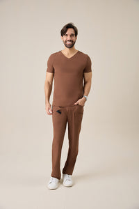 Scrub Masculino Luiz - Chocolate