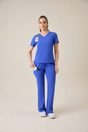 Scrub Feminino Beatriz - Azul Bic