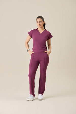 Scrub feminino Sheryda - Vinho