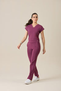 Scrub feminino Sheryda - Vinho