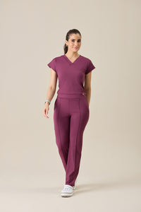 Scrub feminino Sheryda - Vinho