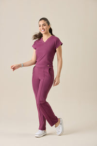 Scrub feminino Sheryda - Vinho