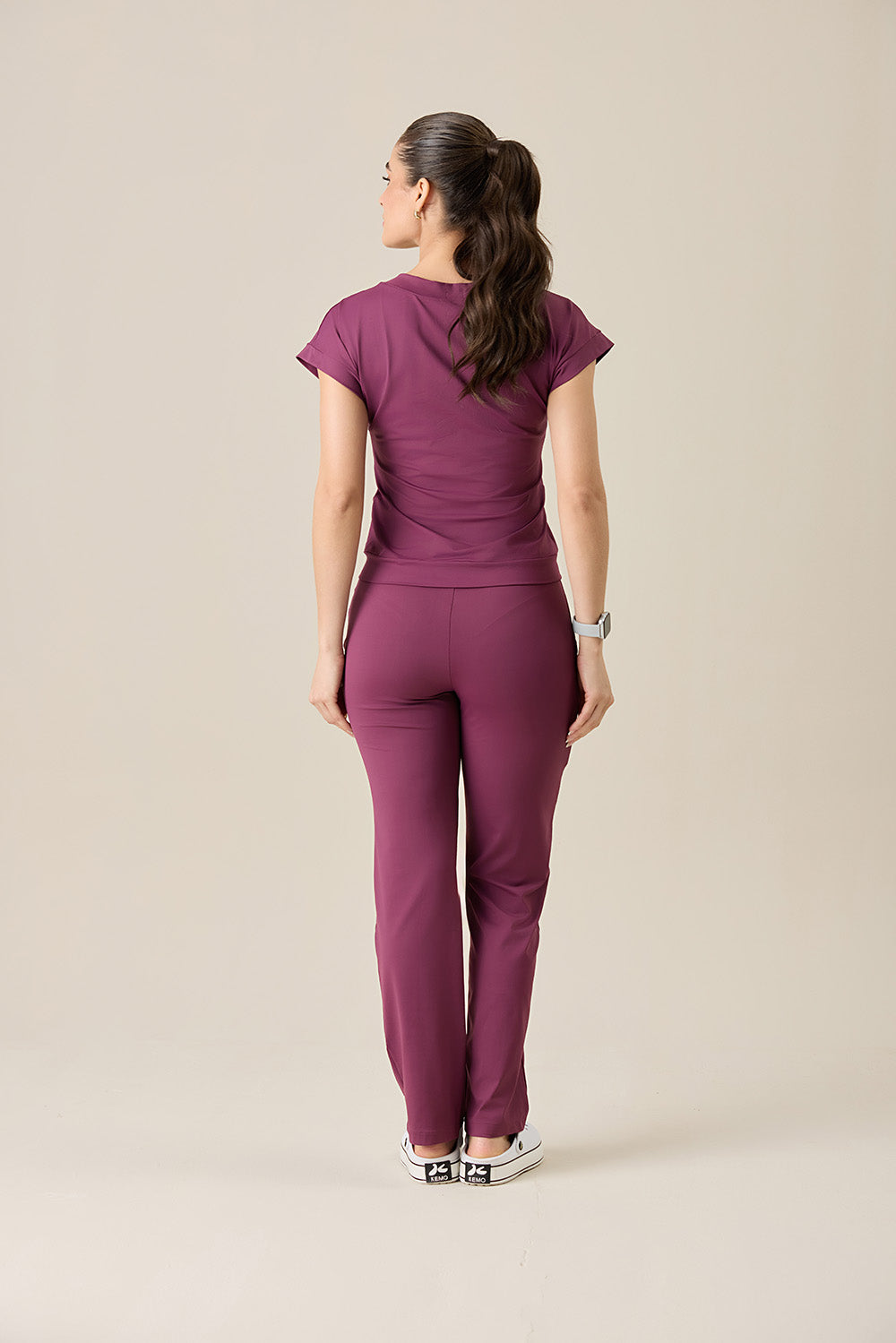 Scrub feminino Sheryda cor vinho - foto 8