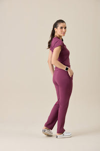Scrub feminino Sheryda - Vinho