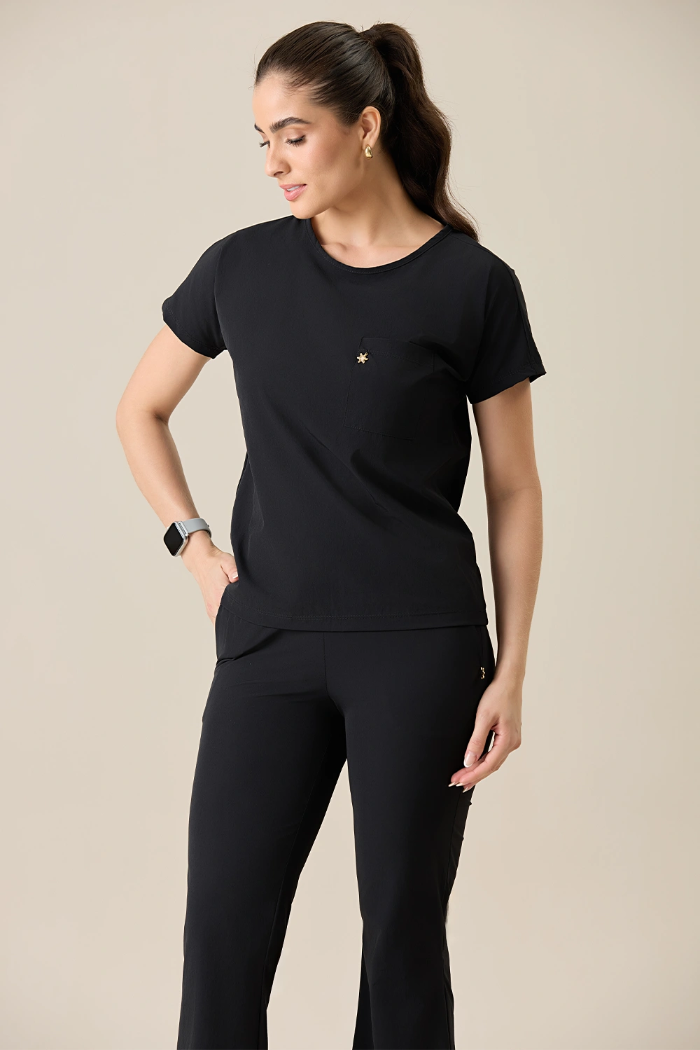 Scrub feminino Sofia cor preto - foto 5