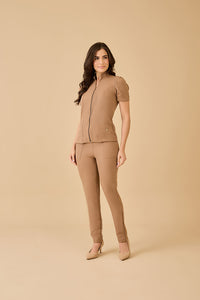 Scrub Feminino Amanda - Caqui