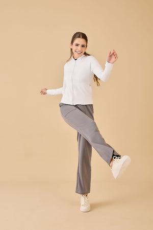 Jaqueta Feminina Bomber Noemi - Branco