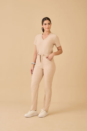Scrub Feminino Alyne -  Bege