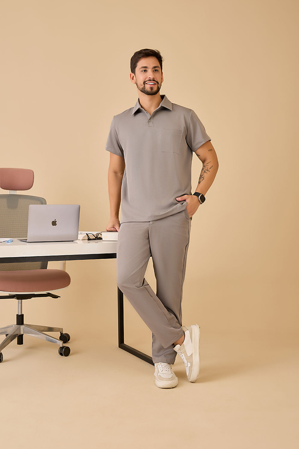 Scrub masculino Elias cor cinza - foto 6