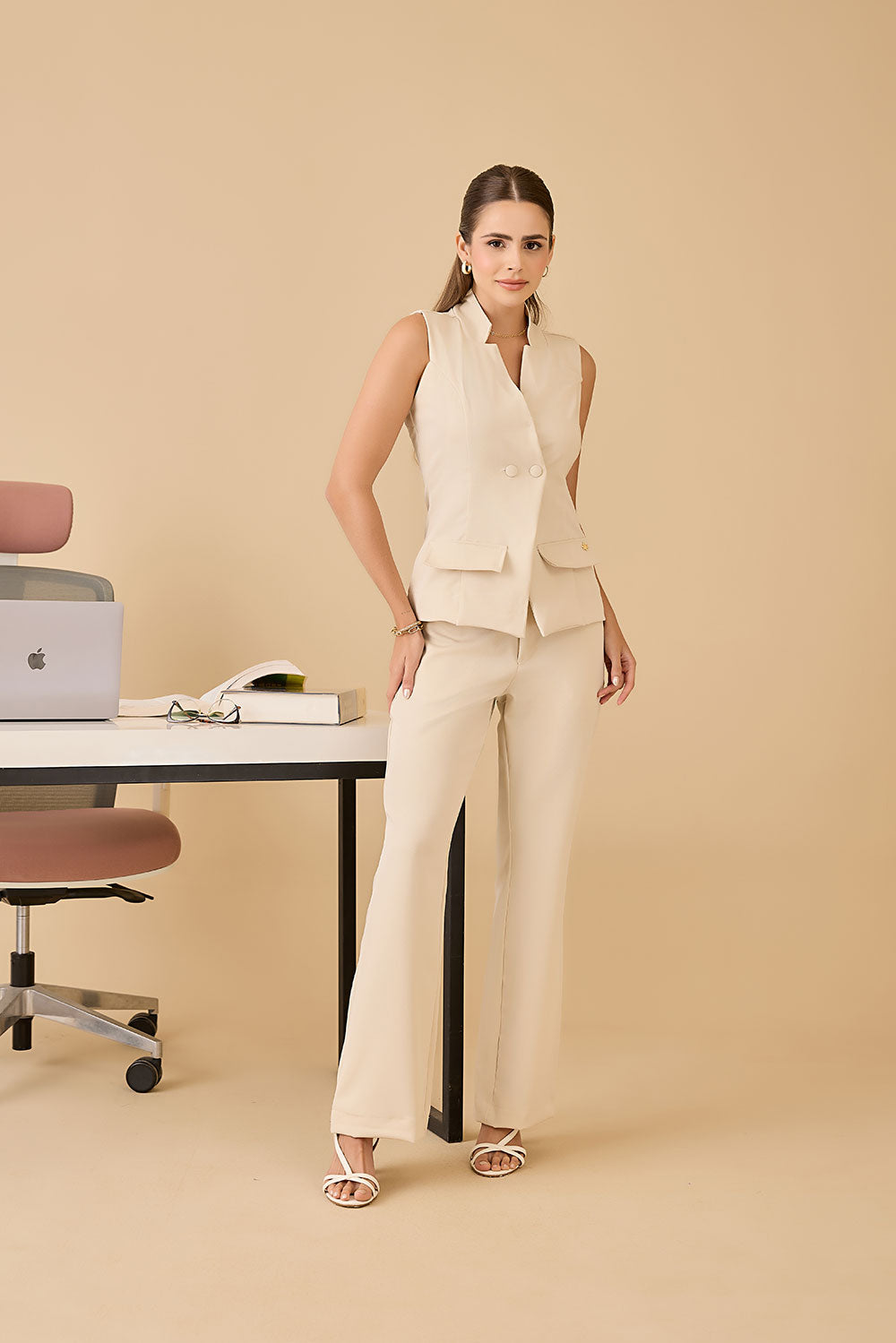 Conjunto feminino Melissa cor areia - foto 1