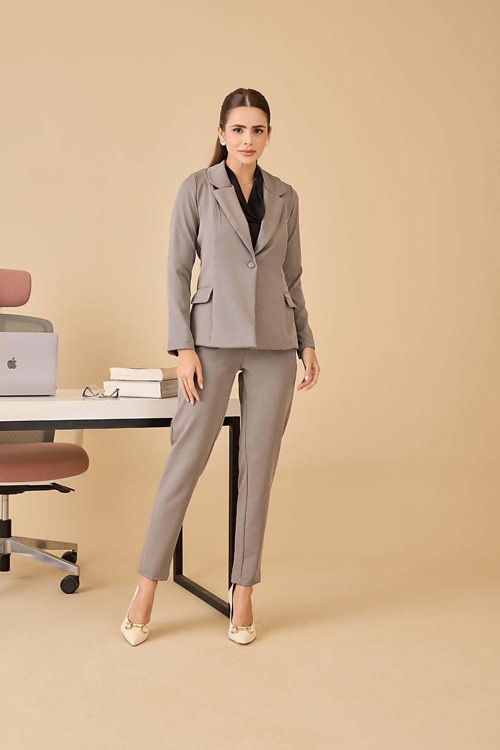 Conjunto feminino Carmen cor cinza - foto 1