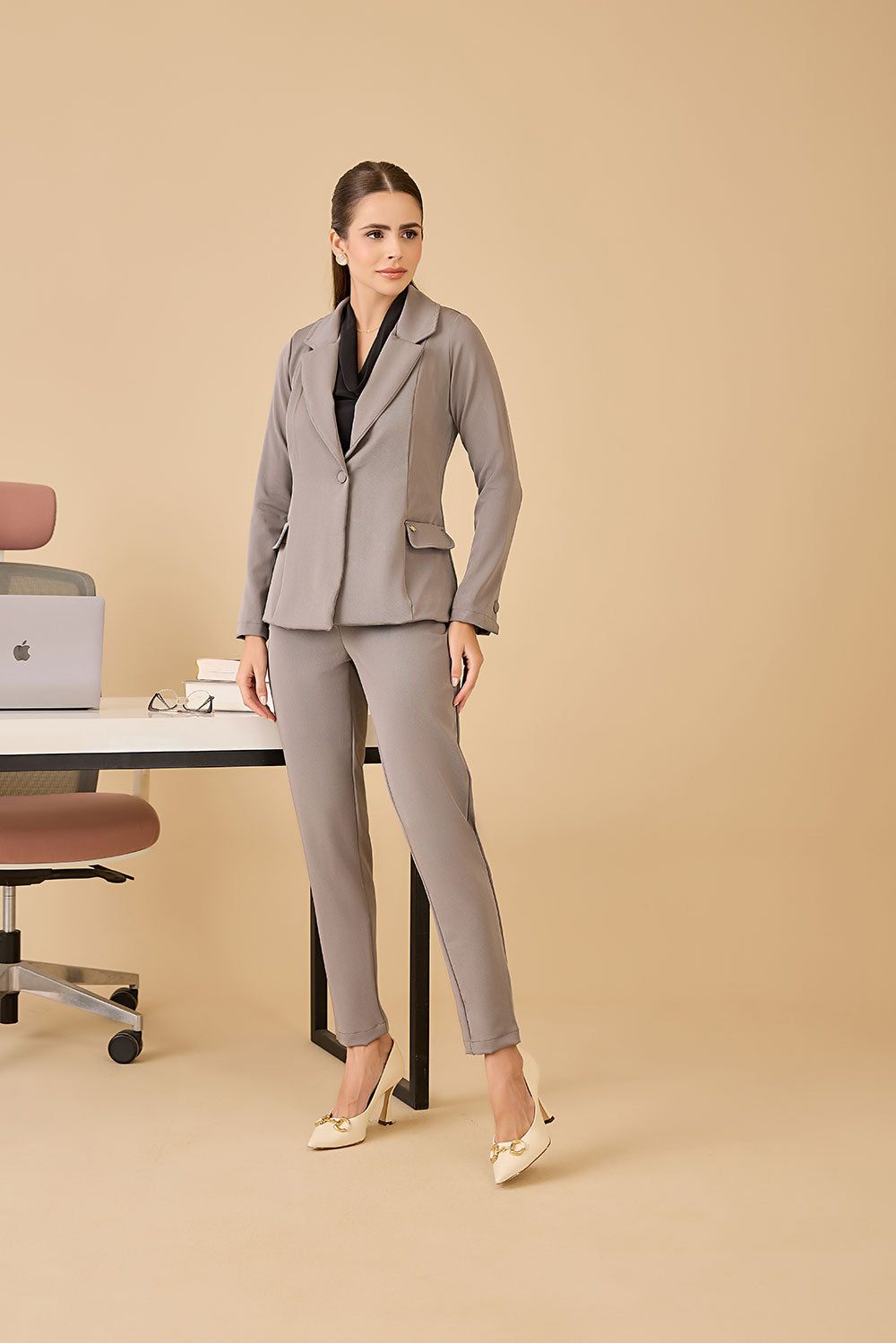 Conjunto feminino Carmen cor cinza - foto 4