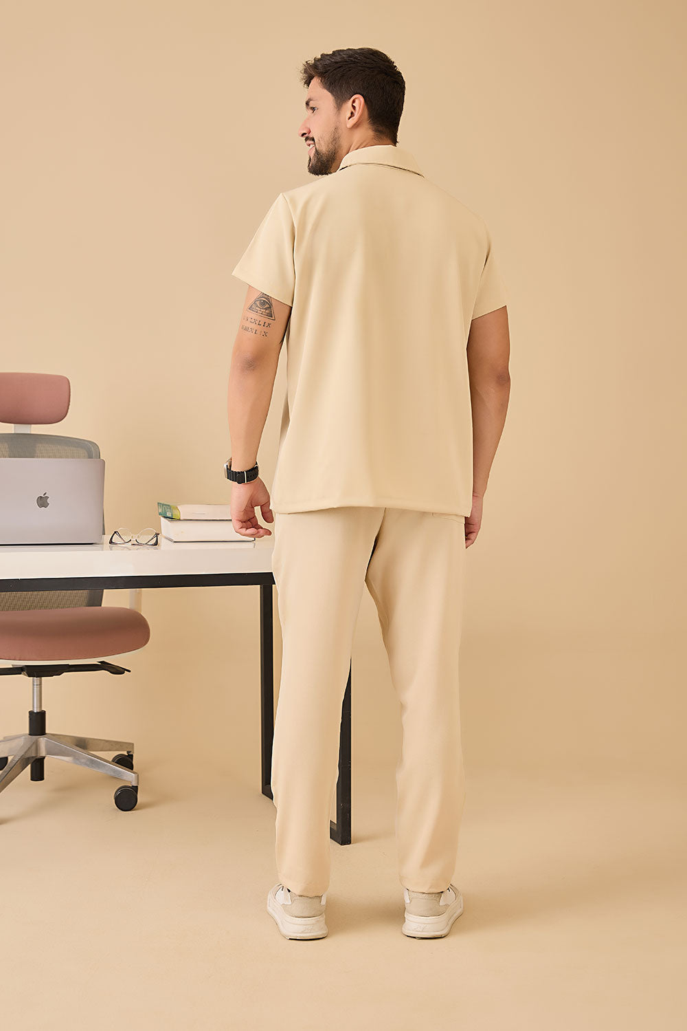 Scrub masculino Elias cor areia - foto 4