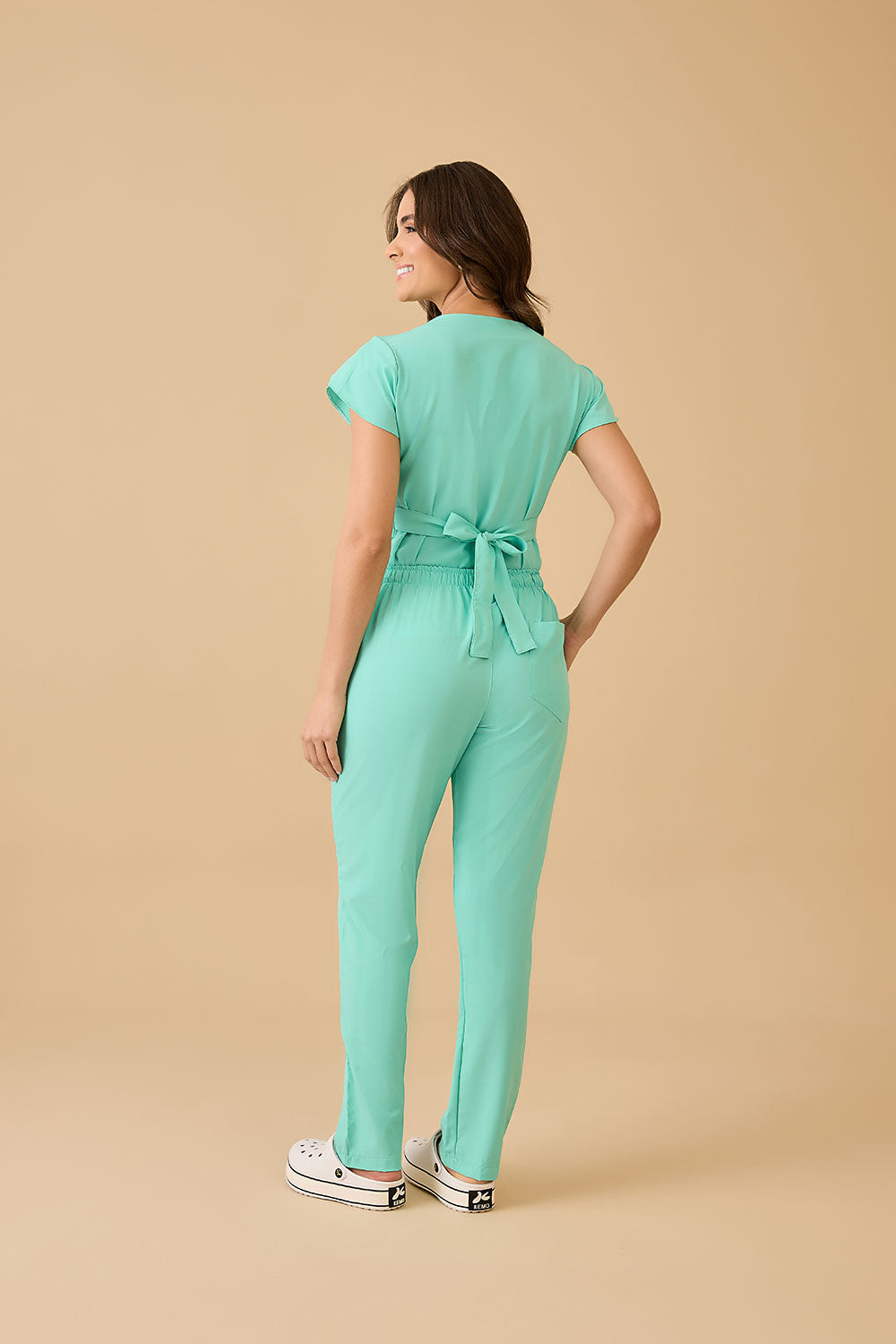 Scrub feminino Julia Premium cor verde claro - foto 8