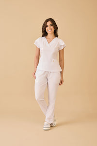 Scrub Feminino Julia Premium - Branco