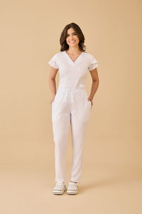 Scrub Feminino Julia Premium - Branco