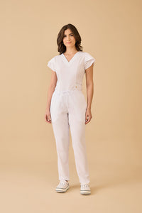 Scrub Feminino Julia Premium - Branco