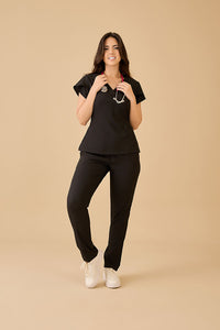 Scrub Feminino Júlia Premium - Preto